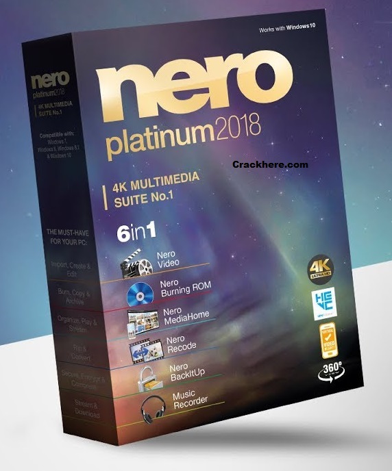 nero platinum 2019 serial number crack download